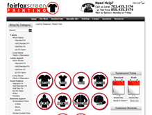 Tablet Screenshot of fairfaxscreenprinting.com